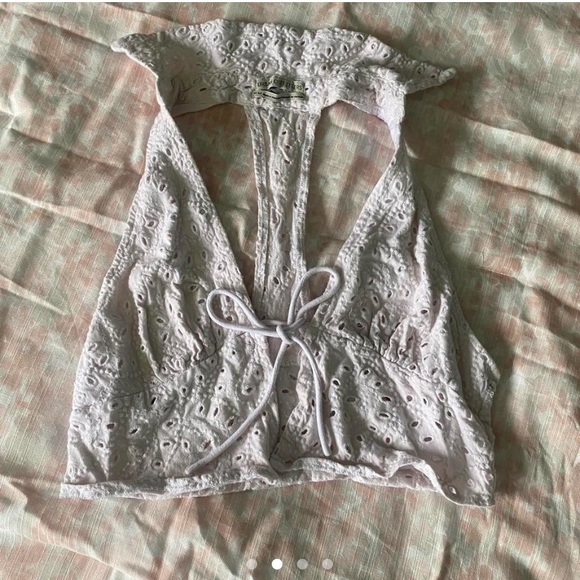 Urban outfitters white tie top - Picture 2 of 4